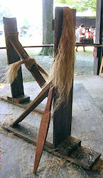 Scutching boards and paddles